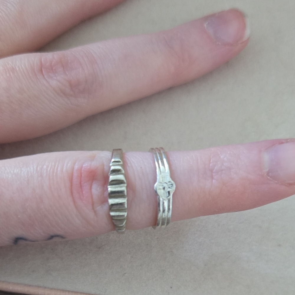 💫 Elegant Silver Women's Ring Set